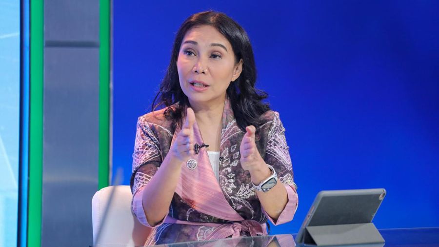 Direktur Utama Perum Peruri, Dwina Septiani Wijaya. (CNBC Indonesia/Faisal Rahman)