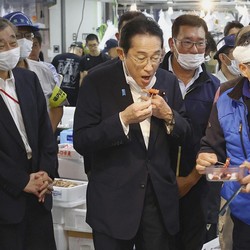 Geger Air Limbah Nuklir, PM Jepang Makan Ikan Laut Fukushima