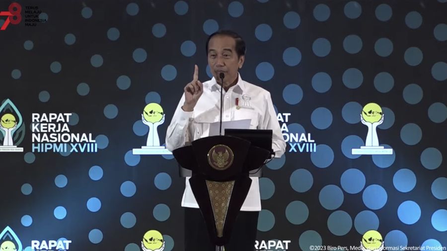 Sambutan Presiden Jokowi Pada Pembukaan Rakernas XVIII HIPMI Tahun 2023, 31 Agustus 2023