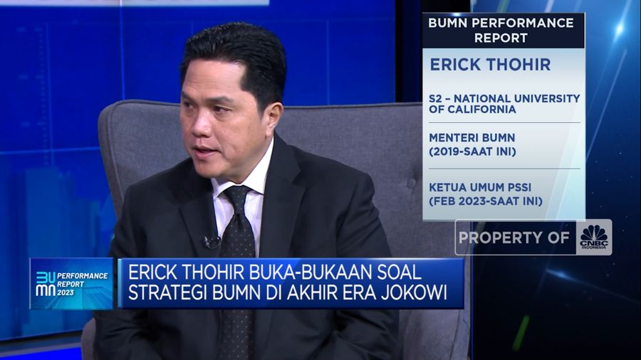 Erick Thohir & Jurus Perkuat Peran BUMN di Akhir Era Jokowi (CNBC Indonesia TV)