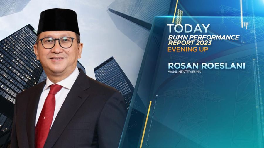 Wakil Menteri BUMN Rosan Roeslani dalam BUMN Perfomance Report 2023. (CNBC Indonesia TV)