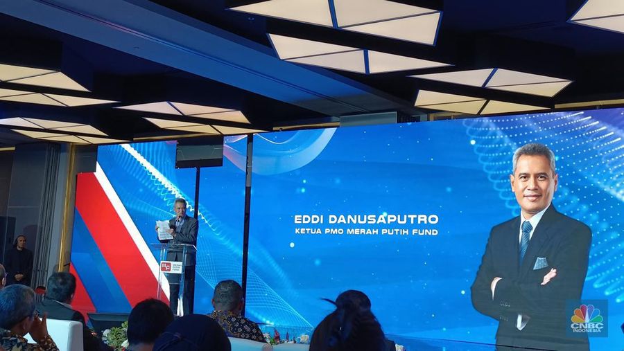 Ketua PMO Merah Putih Fund, Eddi Danusaputro dalam Peluncuran Merah Putih Fund.