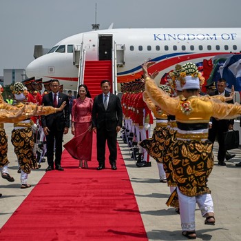 Disambut Hangat, Xanana Gusmao-PM Kamboja Tiba di Soetta