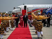 Disambut Hangat, Xanana Gusmao-PM Kamboja Tiba di Soetta