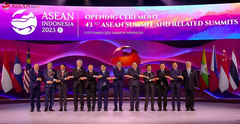 KTT ke-43 ASEAN Indonesia, Jakarta, 5 September 2023. (Tangkapan Layar Youtube) KTT ke-43 ASEAN Indonesia, Jakarta, 5 September 2023. (Tangkapan Layar Youtube)