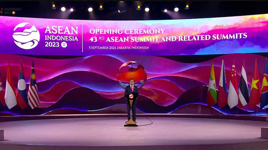 KTT ke-43 ASEAN Indonesia, Jakarta, 5 September 2023. (Tangkapan Layar Youtube)
