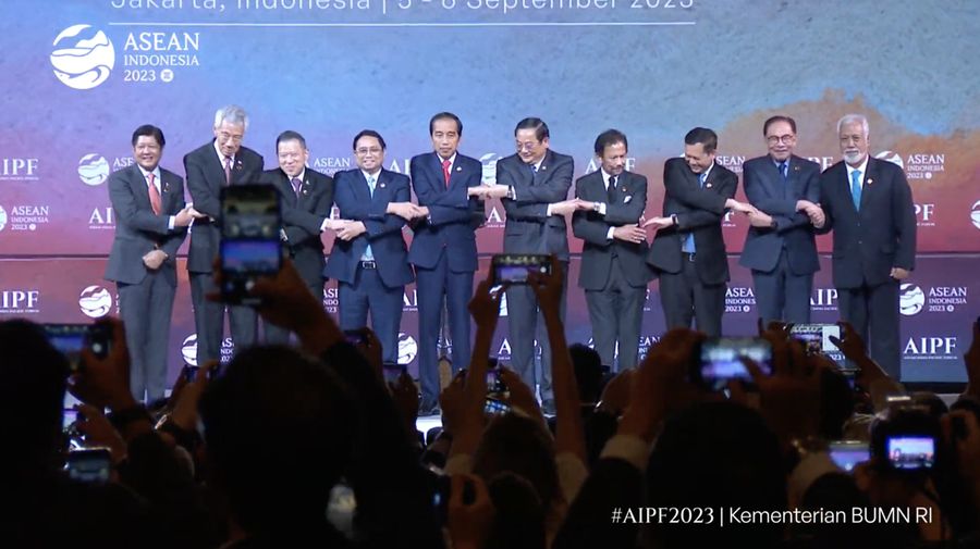 Peresmian Pembukaan ASEAN Indo-Pacific Forum, Jakarta, 5 September 2023. (Tangkapan Layar Youtube Kementerian BUMN RI)