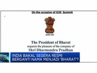 India Bakal Ganti Nama Jadi Bharat