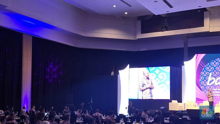 Hari kedua konferensi internasional Bali Annual Telkom International Conference (BATIC) 2023. (CNBC Indonesia/Khoirul Anam)