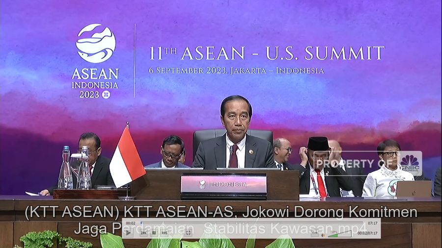 KTT ASEAN-AS, Jokowi Dorong Komitmen Jaga Perdamaian & Stabilitas Kawasan (CNBC Indonesia TV)