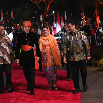 Bak Abang None, Potret Jokowi-Iriana di Gala Dinner KTT ASEAN