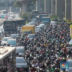 Penampakan Jakarta Macet Parah Hari Ini