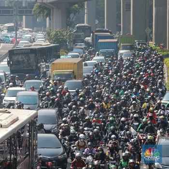 Penampakan Jakarta Macet Parah Hari Ini