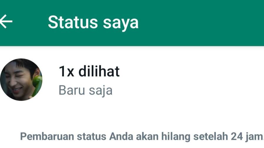 Tampilan Tanda X di WhatsApp