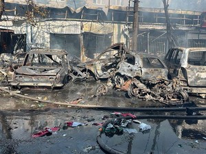 Serangan Rusia Hantam Supermarket Ukraina, 2 Orang Tewas-17 Luka