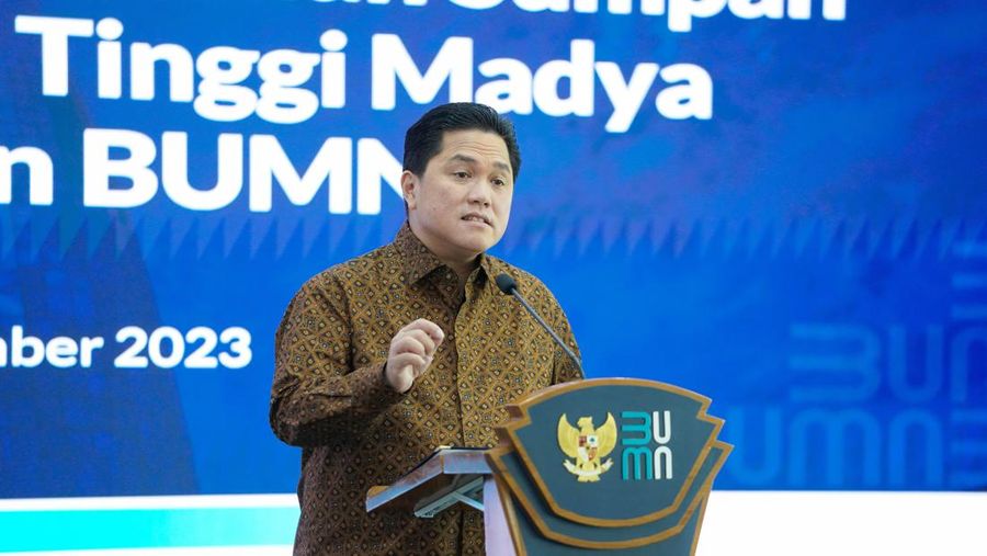 Menteri BUMN Erick Thohir hari ini melantik 3 (tiga) orang Pejabat Pimpinan Tinggi Madya (setingkat Eselon I) di lingkungan Kementerian BUMN. (Dok. Kementerian BUMN/PermanaDhika)