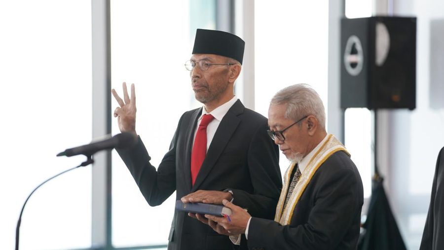 Menteri BUMN Erick Thohir hari ini melantik 3 (tiga) orang Pejabat Pimpinan Tinggi Madya (setingkat Eselon I) di lingkungan Kementerian BUMN. (Dok. Kementerian BUMN/PermanaDhika)
