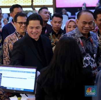 Setelah Prabowo, Erick Tinjau Media Center KTT ASEAN