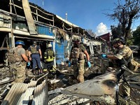 Penampakan Ngeri, Rudal Putin Hantam Pasar Ukraina