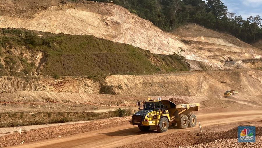 Area Izin Usaha Pertambangan (IUP) tambang emas Tujuh Bukit milik PT Merdeka Copper Gold Group Tbk di Banyuwangi, Jawa Timur. (²©²ÊÍøÕ¾/Verda Nano Setiawan)