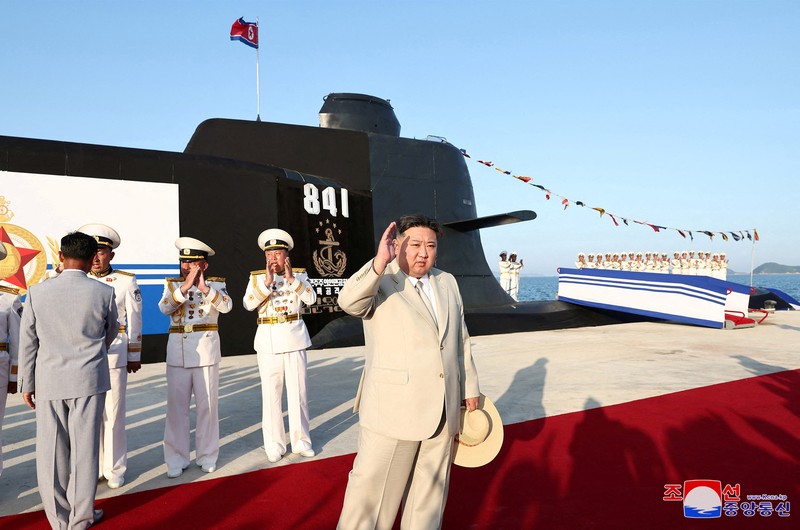 Korea Utara mengumumkan telah membangun kapal selam serang nuklir taktis No.841 untuk memperkuat kekuatan angkatan lautnya pada Jumat (8/9). (NORTHKOREA-MILITARY/) Korea Utara mengumumkan telah membangun kapal selam serang nuklir taktis No.841 untuk memperkuat kekuatan angkatan lautnya pada Jumat (8/9). (NORTHKOREA-MILITARY/)