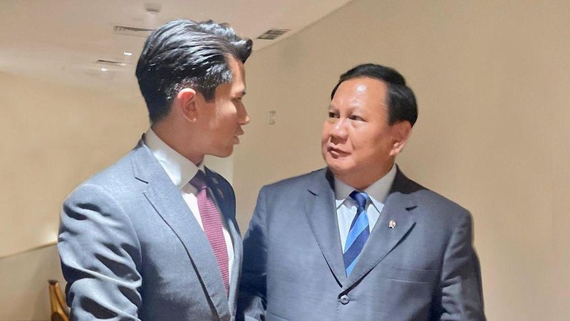 Pangeran Abdul Mateen saat mendampingi ayahnya Sultan Brunei Darussalam, Hassanal Bolkiah, untuk menghadiri rangkaian KTT ASEAN di Jakarta. (Instagram @tmski)
