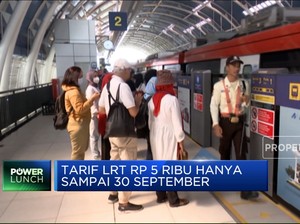 Siap-siap! Tarif LRT Rp 5.000 Hanya Sampai Akhir September