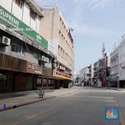 Penampakan New Delhi Bagaikan 'Kota Hantu'
