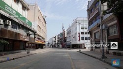 Penampakan New Delhi Bagaikan 'Kota Hantu'