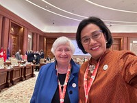 Wah! Sri Mulyani Temui Wanita Terkuat AS, Bahas Nasib Dunia