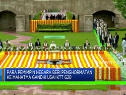Pemimpin Negara G20 Beri Penghormatan ke Mahatma Gandhi