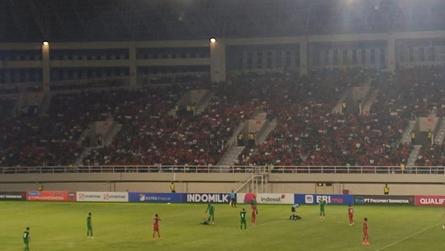 indonesia vs turkmenistan. (Agil Trisetiawan Putra/detikJateng).