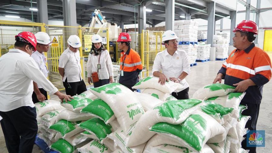Kepala Bapanas Arief Prasetyo Adi sidak gudang beras Wilmar, Serang, Banten, Selasa (12/09/2023). (Dok. Humas Bapanas)