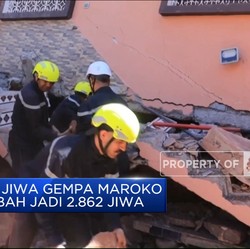 Video: Korban Jiwa Gempa Maroko Bertambah Jadi 2.862 Jiwa