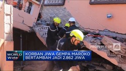 Video: Korban Jiwa Gempa Maroko Bertambah Jadi 2.862 Jiwa