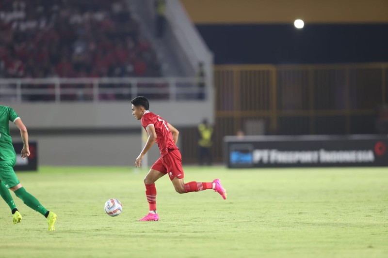 Laga Indonesia vs Turkmenistan. (Dok. PSSI)