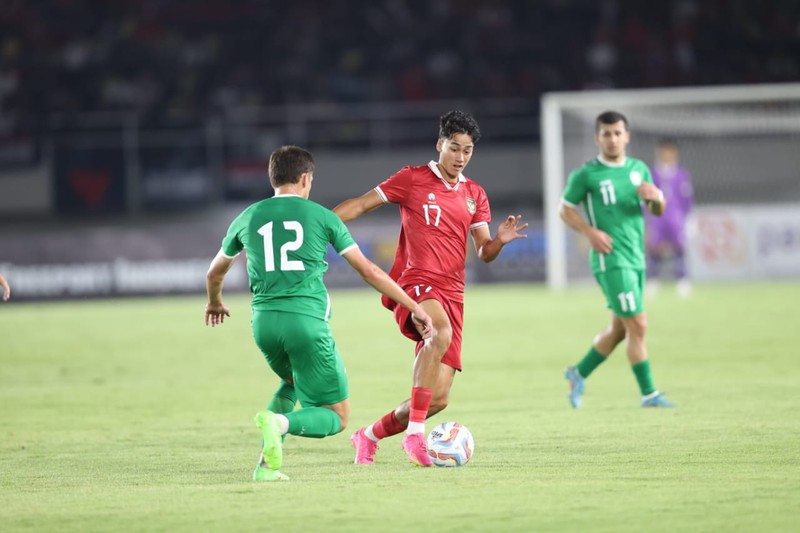 Laga Indonesia vs Turkmenistan. (Dok. PSSI)