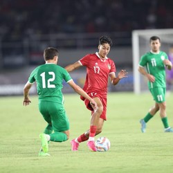 Aksi Timnas Garuda Muda RI Hajar Turkmenistan