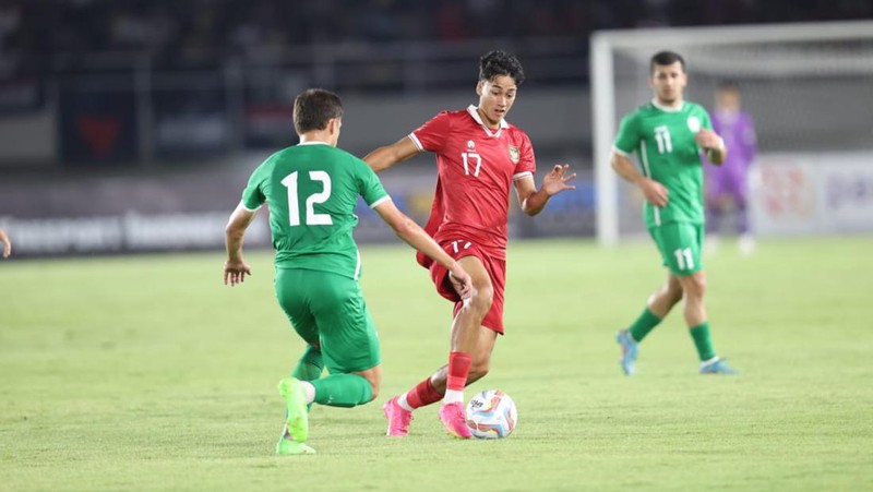 Laga Indonesia vs Turkmenistan. (Dok. PSSI)