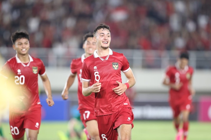 Laga Indonesia vs Turkmenistan. (Dok. PSSI)