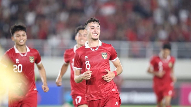 Laga Indonesia vs Turkmenistan. (Dok. PSSI)