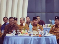 Penampakan SBY dan Prabowo Subianto Satu Meja di HUT PEPABRI