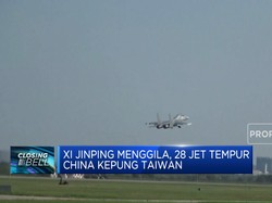 Xi Jinping Menggila, 28 Jet Tempur China Kepung Taiwan