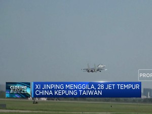 Xi Jinping Menggila, 28 Jet Tempur China Kepung Taiwan