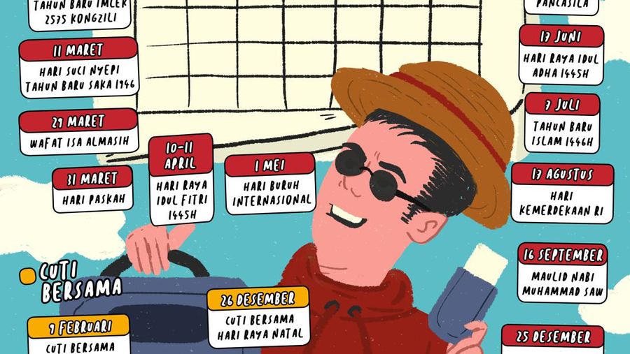Daftar 27 Hari Libur Nasional-Cuti Bersama 2024