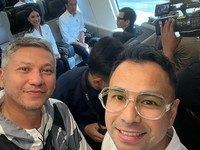 Raffi Ahmad jajal Kerta Cepat Jakarta.-Bandung. (Instagram/raffinagita1717)\\