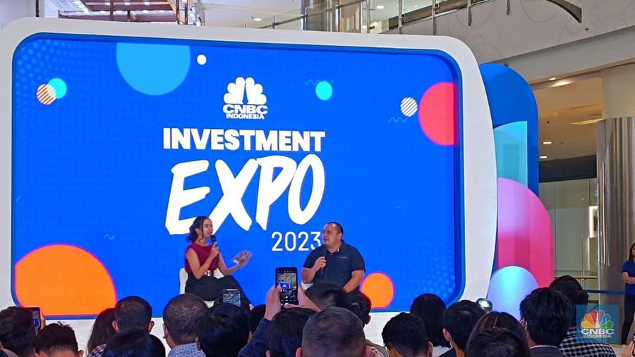 Investor startup Pandu Sjahrir berbicara di acara Investment Expo 2023.