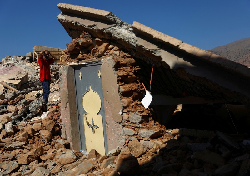 Kisah pilu Imane Ait Said, seorang siswa berusia 19 tahun korban gempa Maroko. (REUTERS/Hannah McKay)