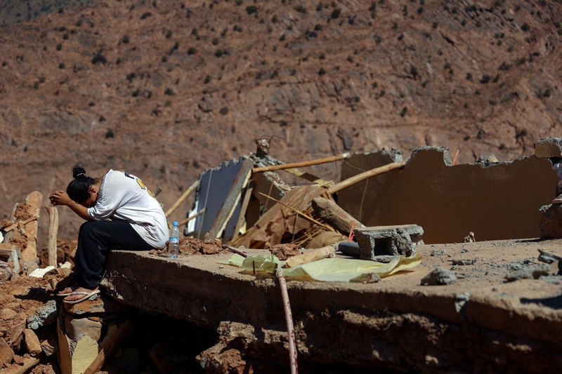 Kisah pilu Imane Ait Said, seorang siswa berusia 19 tahun korban gempa Maroko. (REUTERS/Hannah McKay)