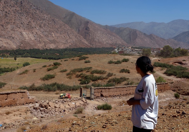 Kisah pilu Imane Ait Said, seorang siswa berusia 19 tahun korban gempa Maroko. (REUTERS/Hannah McKay)